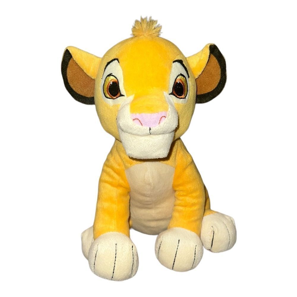 Kohl's Cares Disney Young Simba Lion King 12" Plush Yellow Stuffed 2014 EUC